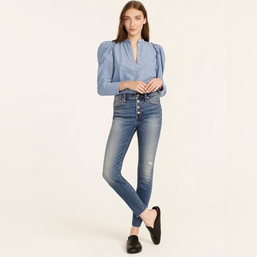 J Crew High Rise Toothpick Jean
